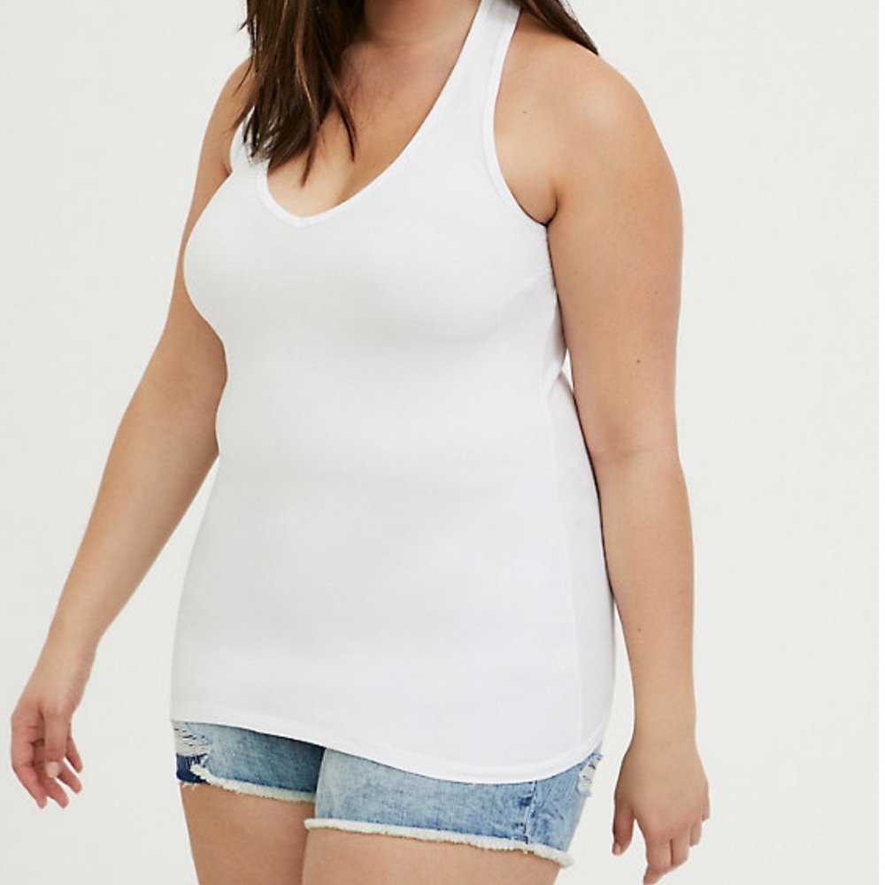NWT Torrid White Foxy Halter